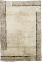 Morgenland Wollteppich Nepal Teppich handgeknüpft beige, rechteckig, 18 mm Höhe, handgeknüpft