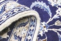 Morgenland Wollteppich Nain 9la Teppich handgeknüpft dunkelblau, rechteckig, 7 mm Höhe