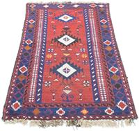 Morgenland Wollteppich Belutsch Teppich handgeknüpft blau, rechteckig, 11 mm Höhe, handgeknüpft