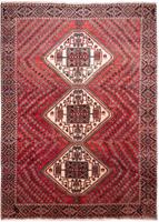 Morgenland Wollteppich Sharbabak Teppich handgeknüpft rot, rechteckig, 8 mm Höhe, handgeknüpft