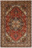 Morgenland Wollteppich Ardebil Teppich handgeknüpft rot, rechteckig, 8 mm Höhe, handgeknüpft