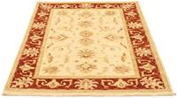 Morgenland Wollteppich Ziegler Teppich handgeknüpft beige, rechteckig, 8 mm Höhe