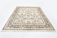 Morgenland Wollteppich Sarough Teppich handgeknüpft beige, rechteckig, 14 mm Höhe