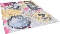 Gino Falcone Vloerkleed Cosima-107 plat geweven jacquard-vloerkleed, met chenillegaren, modern design, woonkamer