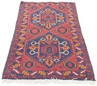 Morgenland Wollteppich Belutsch Teppich handgeknüpft orange, rechteckig, 11 mm Höhe, handgeknüpft