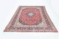 Morgenland Wollteppich Keshan Teppich handgeknüpft rot, rechteckig, 8 mm Höhe