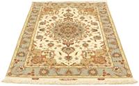 Morgenland Teppich Täbriz 50 Raj Teppich handgeknüpft beige, rechteckig, 7 mm Höhe, handgeknüpft
