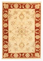 Morgenland Wollteppich Ziegler Teppich handgeknüpft beige, rechteckig, 8 mm Höhe