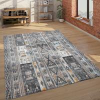 Paco Home Teppich Harnuba 758, rechteckig, 9 mm Höhe, geometrisches Design, Wohnzimmer