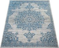 Paco Home Teppich Coco 206, rechteckig, 4 mm Höhe, Flachgewebe, modernes Design, Orient-Optik, In- und Outdoor geeignet, Wohnzimmer