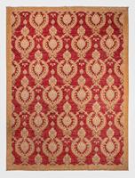 Morgenland Wollteppich Ziegler Teppich handgeknüpft rot, rechteckig, 7 mm Höhe