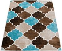 Paco Home Vloerkleed Metro 166 Korte pool, ornamenten, ideaal voor woonkamer & slaapkamer