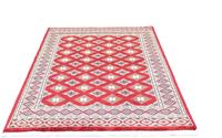 Morgenland Teppich Buchara Teppich handgeknüpft rot, rechteckig, 8 mm Höhe