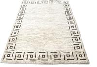 Morgenland Wollteppich Nepal Teppich handgeknüpft beige, rechteckig, 18 mm Höhe, handgeknüpft