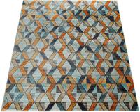Paco Home Vloerkleed Jazz 701 Korte pool, modern geometrisch design en used look, ideaal in de woonkamer & slaapkamer