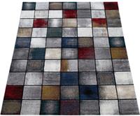 Paco Home Teppich Smaragd 755, rechteckig, 12 mm Höhe, kariertes Design, Wohnzimmer
