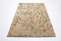 Morgenland Wollteppich Designer Teppich handgetuftet beige, rechteckig, 18 mm Höhe