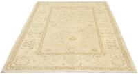 Morgenland Wollteppich Farahan Teppich handgeknüpft beige, rechteckig, 7 mm Höhe