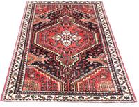 Morgenland Wollteppich Nahavand Teppich handgeknüpft rot, rechteckig, 8 mm Höhe, handgeknüpft