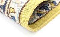 Morgenland Wollteppich Nain 9la Teppich handgeknüpft blau, rechteckig, 7 mm Höhe