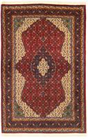 Morgenland Wollteppich Sarough Teppich handgeknüpft rot, rechteckig, 8 mm Höhe