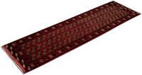 Morgenland Wollteppich Buchara Teppich handgeknüpft rot, rechteckig, 7 mm Höhe