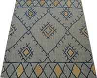 Paco Home Vloerkleed Cuba 124 Platweefsel, ruitdesign, geschikt voor binnen en buiten, woonkamer