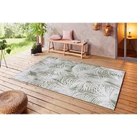 Northrugs Outdoorteppich Lagosi, rechteckig, 3 mm Höhe, In-und Outdoor geeignet, Florales Design, ​Wohnzimmer, Balkon, Terrasse, Garten, Robust, Pflegeleicht, Flachgewebe