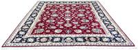 Morgenland Teppich Sarough Teppich handgeknüpft rot, rechteckig, 12 mm Höhe