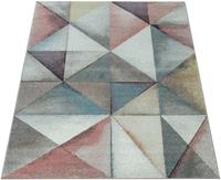 Paco Home Teppich Kosy 513, rechteckig, 14 mm Höhe, Kurzflor mit buntem Design, Wohnzimmer