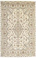 Morgenland Wollteppich Keshan Teppich handgeknüpft beige, rechteckig, 8 mm Höhe