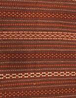 Morgenland Wollteppich Kelim Fars Teppich handgewebt orange, rechteckig, 6 mm Höhe, Kurzflor