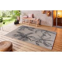 Outdoorteppich Jaora, NORTHRUGS, rechteckig, Höhe: 3 mm, In-& Outdoor, Teppich, Wetterfest, Balkon, Garten, Wohnzimmer, Palmen