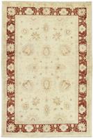 Morgenland Wollteppich Ziegler Teppich handgeknüpft beige, rechteckig, 8 mm Höhe