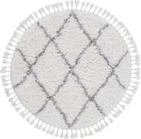 carpetfine Hoogpolig vloerkleed Eddy Met franje, woonkamer