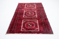 Morgenland Wollteppich Belutsch Teppich handgeknüpft rot, rechteckig, 8 mm Höhe, handgeknüpft