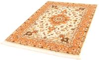 Morgenland Teppich Täbriz 50 Raj Teppich handgeknüpft beige, rechteckig, 7 mm Höhe, handgeknüpft