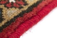 Morgenland Wollteppich Ardebil Teppich handgeknüpft rot, quadratisch, 8 mm Höhe, handgeknüpft