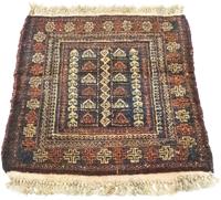 Morgenland Wollteppich Afghan Teppich handgeknüpft blau, rechteckig, 7 mm Höhe