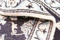 Morgenland Wollteppich Nain 12la Teppich handgeknüpft blau, rechteckig, 10 mm Höhe