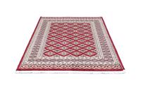 Morgenland Teppich Buchara Teppich handgeknüpft rot, rechteckig, 8 mm Höhe