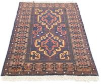 Morgenland Wollteppich Belutsch Teppich handgeknüpft braun, rechteckig, 10 mm Höhe, handgeknüpft