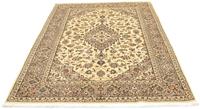 Morgenland Wollteppich Keshan Teppich handgeknüpft beige, rechteckig, 8 mm Höhe