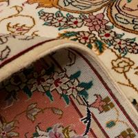 Morgenland Teppich Täbriz 50 Raj Teppich handgeknüpft beige, rechteckig, 7 mm Höhe, handgeknüpft