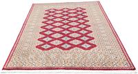 Morgenland Teppich Buchara Teppich handgeknüpft rot, rechteckig, 8 mm Höhe