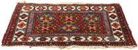 Morgenland Wollteppich Heriz Teppich handgeknüpft rot, rechteckig, 8 mm Höhe, handgeknüpft