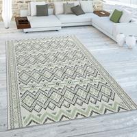 Paco Home Teppich Ostende 543, rechteckig, 4 mm Höhe, In- und Outdoor geeignet, Wohnzimmer