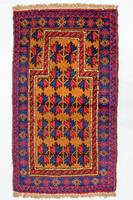 Morgenland Wollteppich Belutsch Teppich handgeknüpft orange, rechteckig, 8 mm Höhe, handgeknüpft