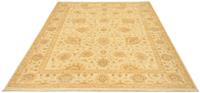 Morgenland Wollteppich Farahan Teppich handgeknüpft beige, rechteckig, 7 mm Höhe
