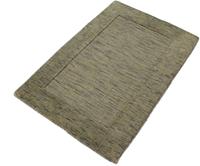 Morgenland Wollteppich Loribaft Teppich handgewebt grau, rechteckig, 8 mm Höhe, Kurzflor